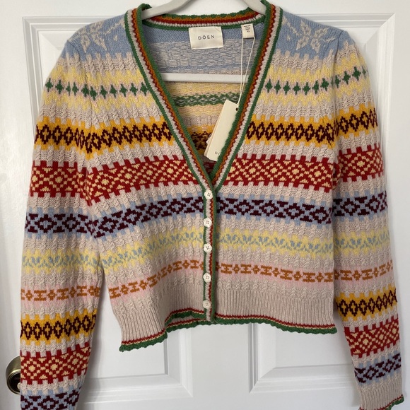 Dôen NWT Alba Cardigan XS Cream Monte Rosa - Picture 2 of 6